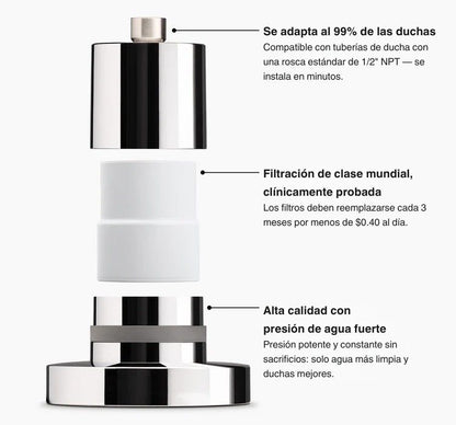 CABEZAL DE DUCHA CON FILTRO