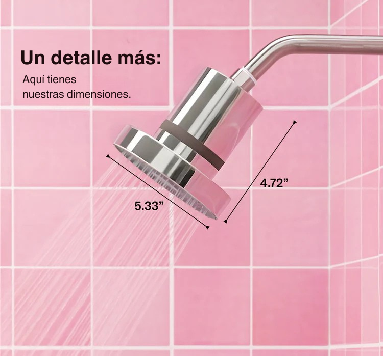 CABEZAL DE DUCHA CON FILTRO