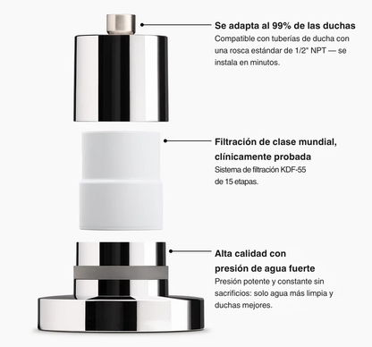 CABEZAL DE DUCHA CON FILTRO