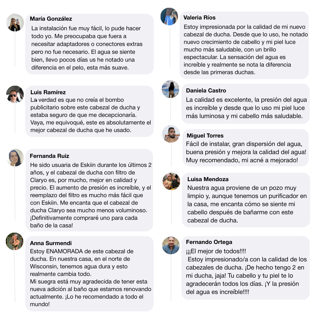 CABEZAL DE DUCHA CON FILTRO