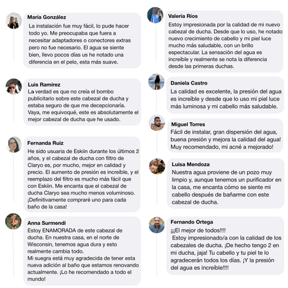 CABEZAL DE DUCHA CON FILTRO